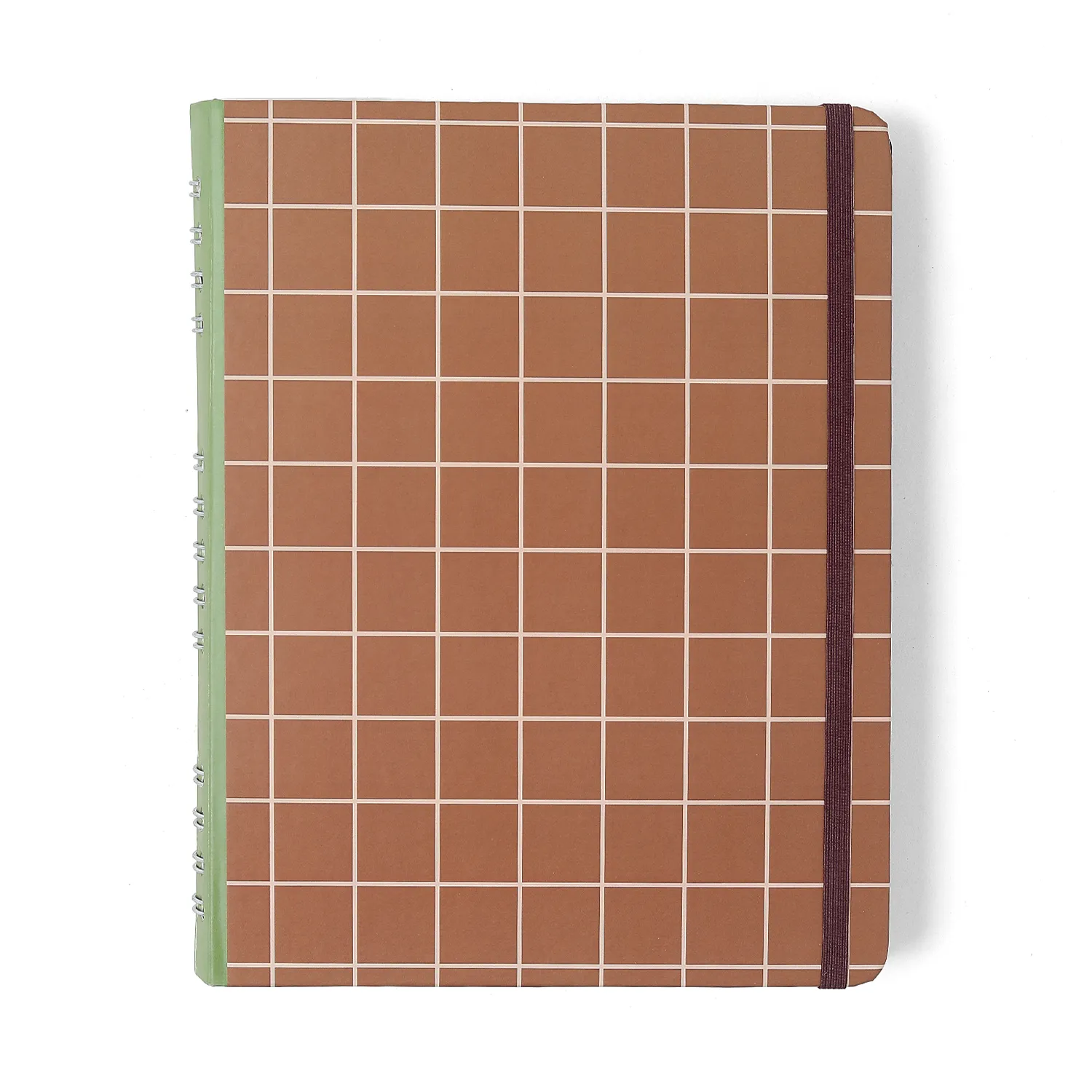 Caderno Organizador Mocha Pistache Pautado & Pontado 17x24 Chocolate