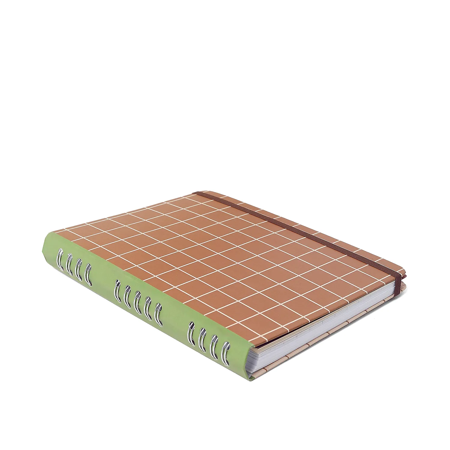 Caderno Organizador Mocha Pistache Pautado & Pontado 17x24 Chocolate