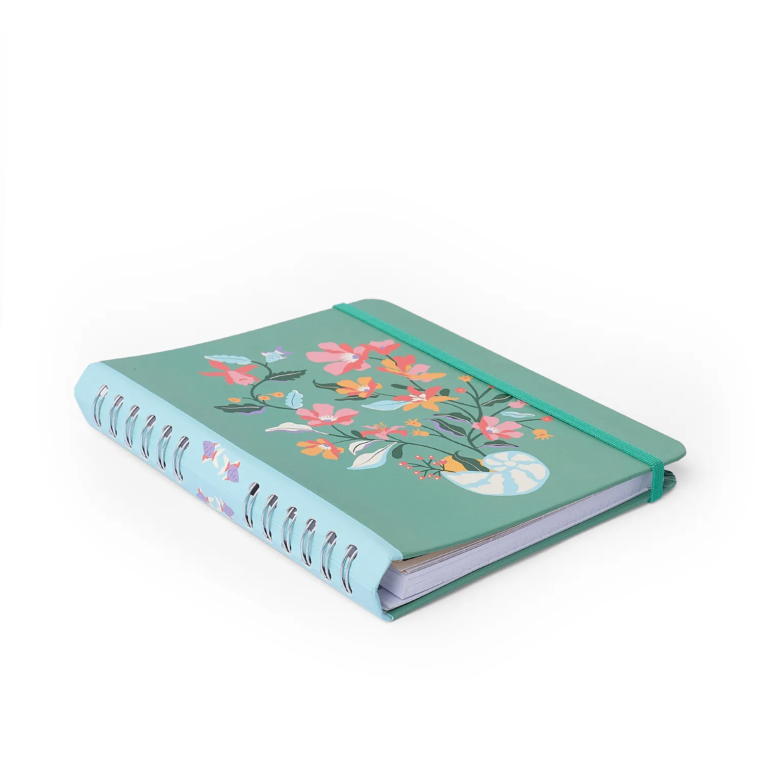 Caderno Organizador Noronha Pautado & Pontado A5 Flora Marinha