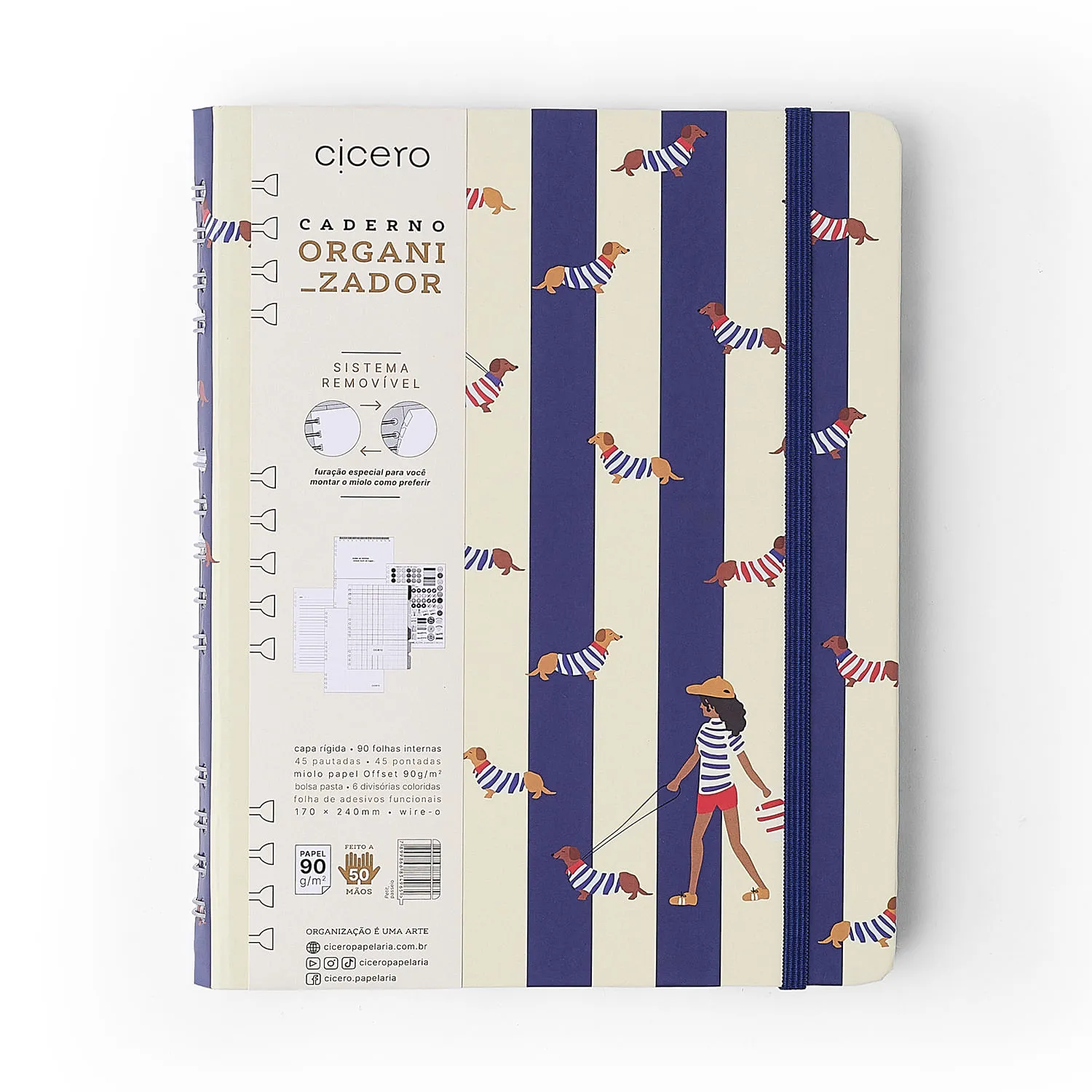 Caderno Organizador Petit Pautado & Pontado 17x24 Passeio