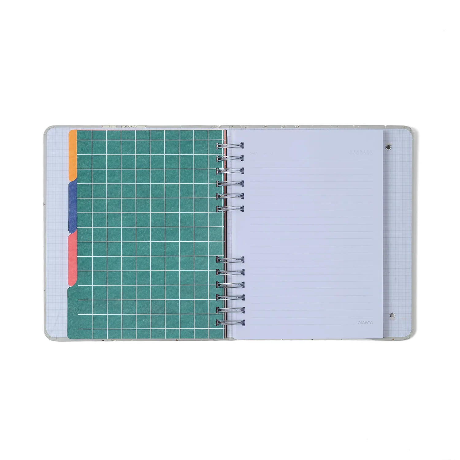 Caderno Organizador Veredas Pautado & Pontado A5 Gelo