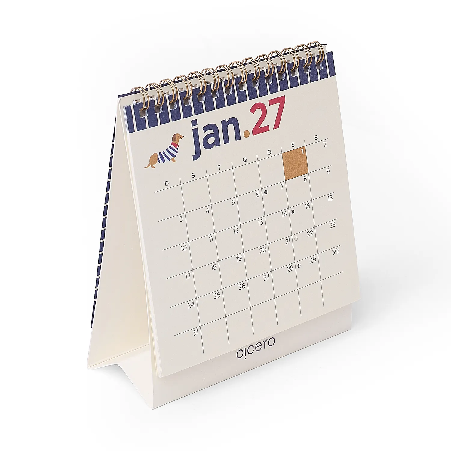 Calendário de Mesa 13x15 2027 Petit
