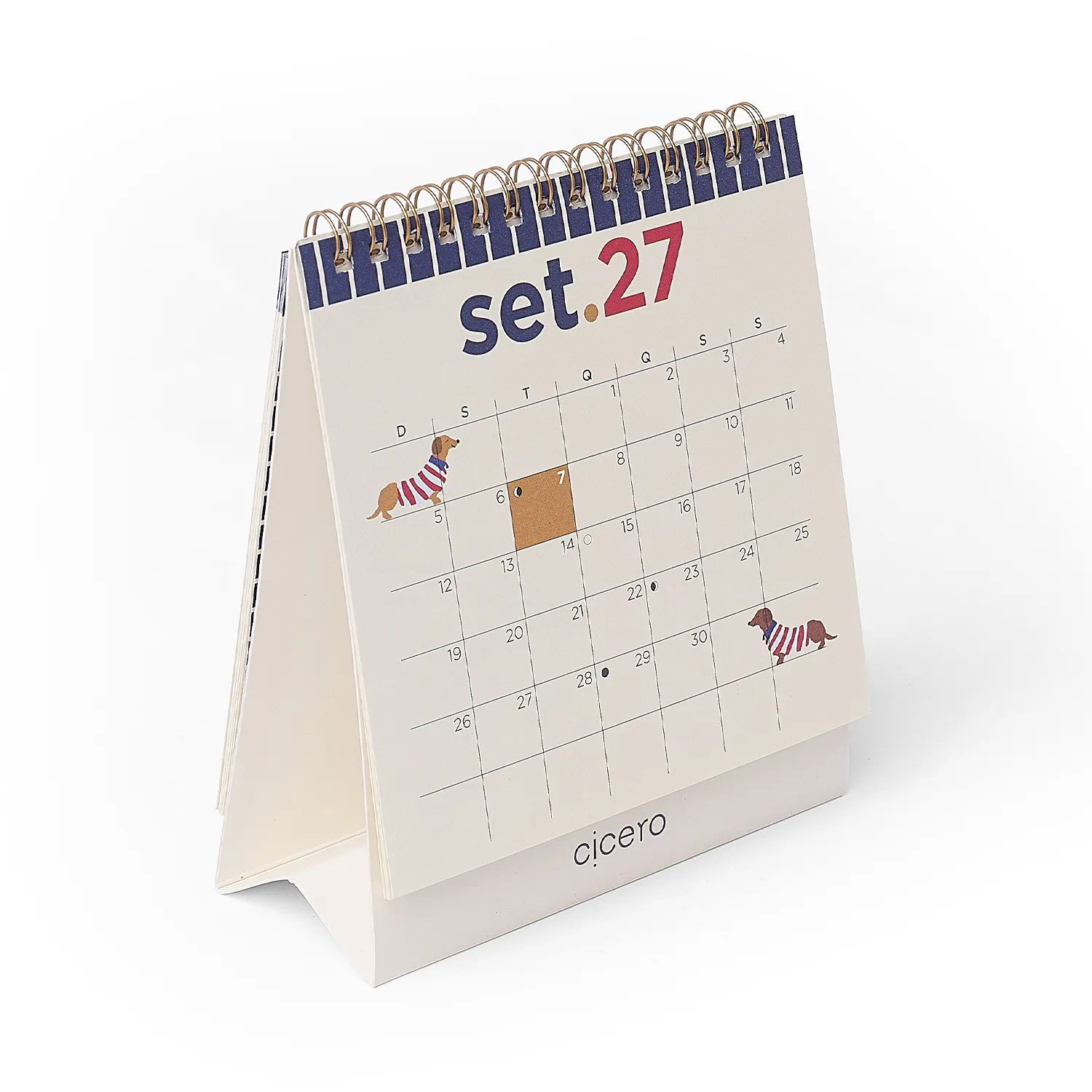 Calendário de Mesa 13x15 2027 Petit