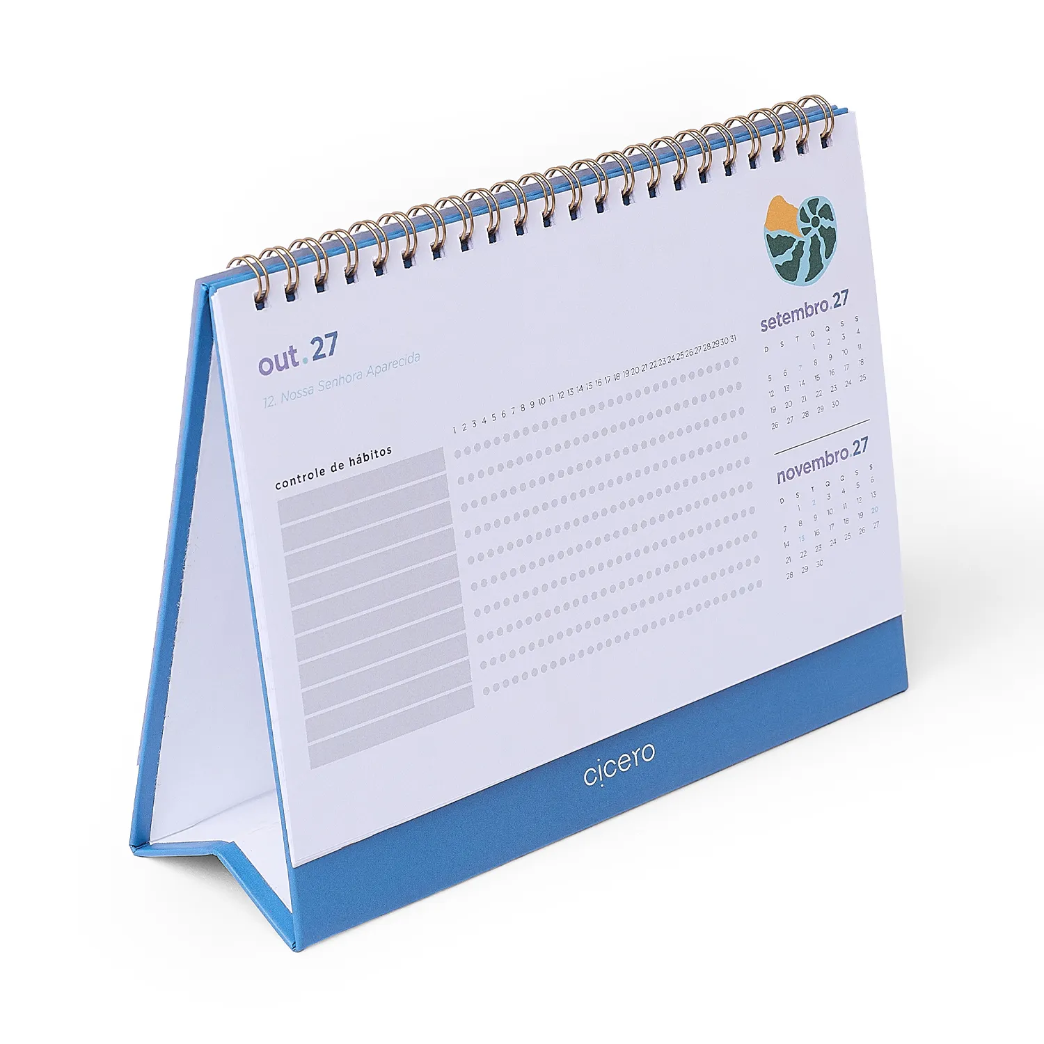 Calendario de Mesa 20x15 2027 Noronha