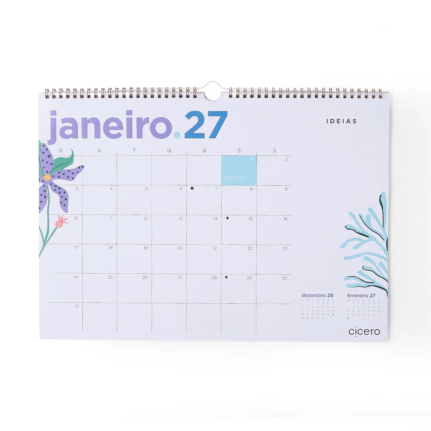 Calendario de Parede A3 2027 Noronha