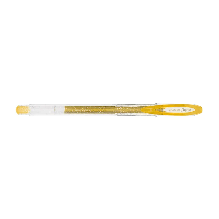 Caneta Gel Signo Sparkling Glitter UM-120SP - Ouro - Uniball (17.7100)