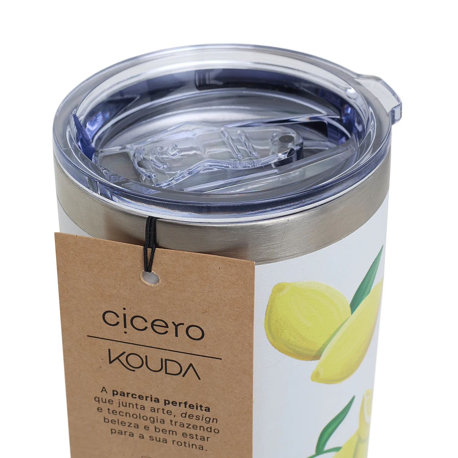 Copo Cicero + Kouda Don 500ml 10379 Branca Frutare Limão Siciliano