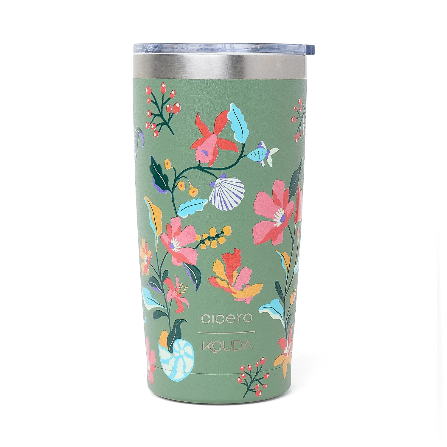 Copo Cicero + Kouda Don 500ml 10379 Verde Sálvia Noronha Flora Marinha
