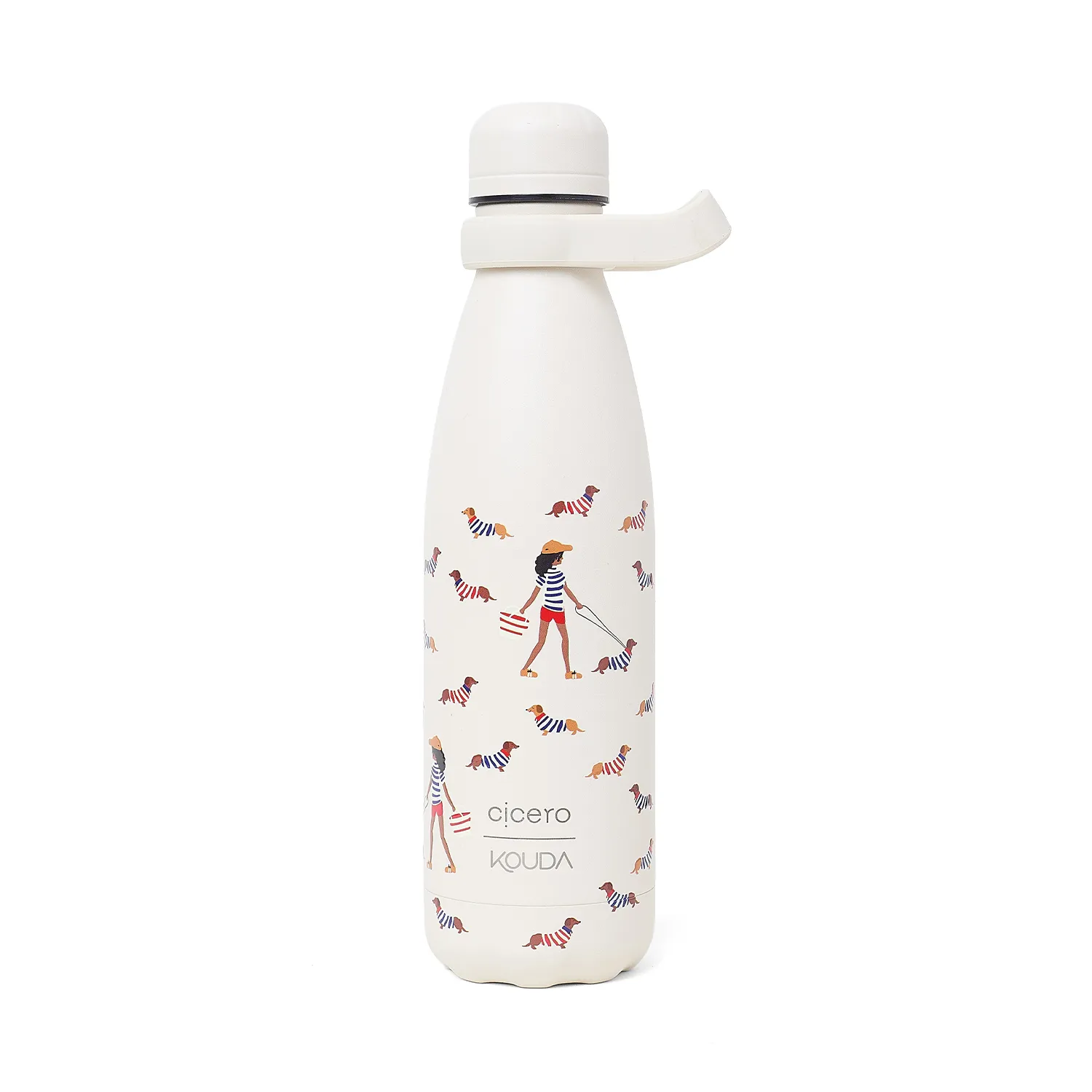 Garrafa Cicero + Kouda Grey 500ml 10384 Off White Petit Passeio