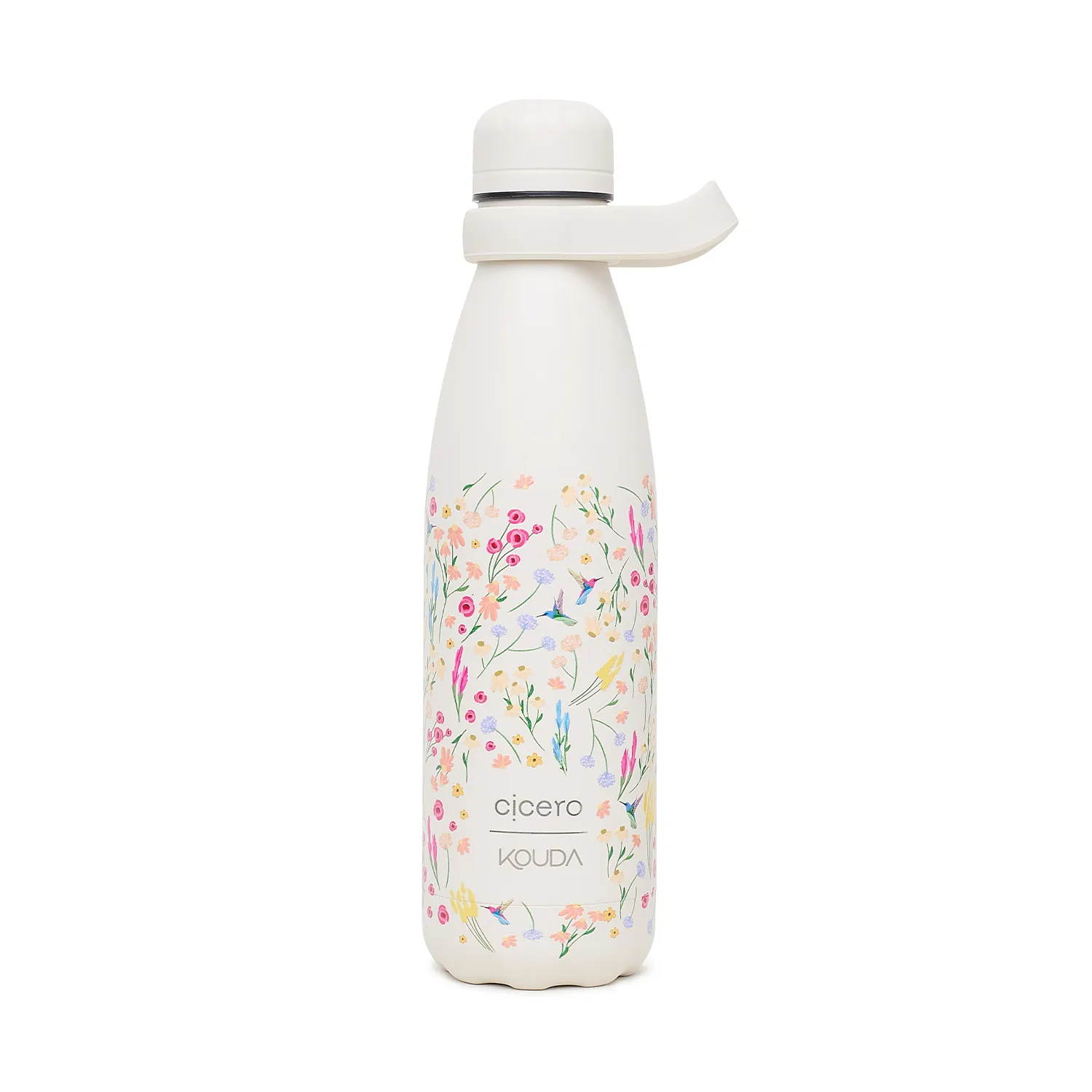 Garrafa Cicero + Kouda Grey 500ml 10384 Off White Quintal Literário Dia