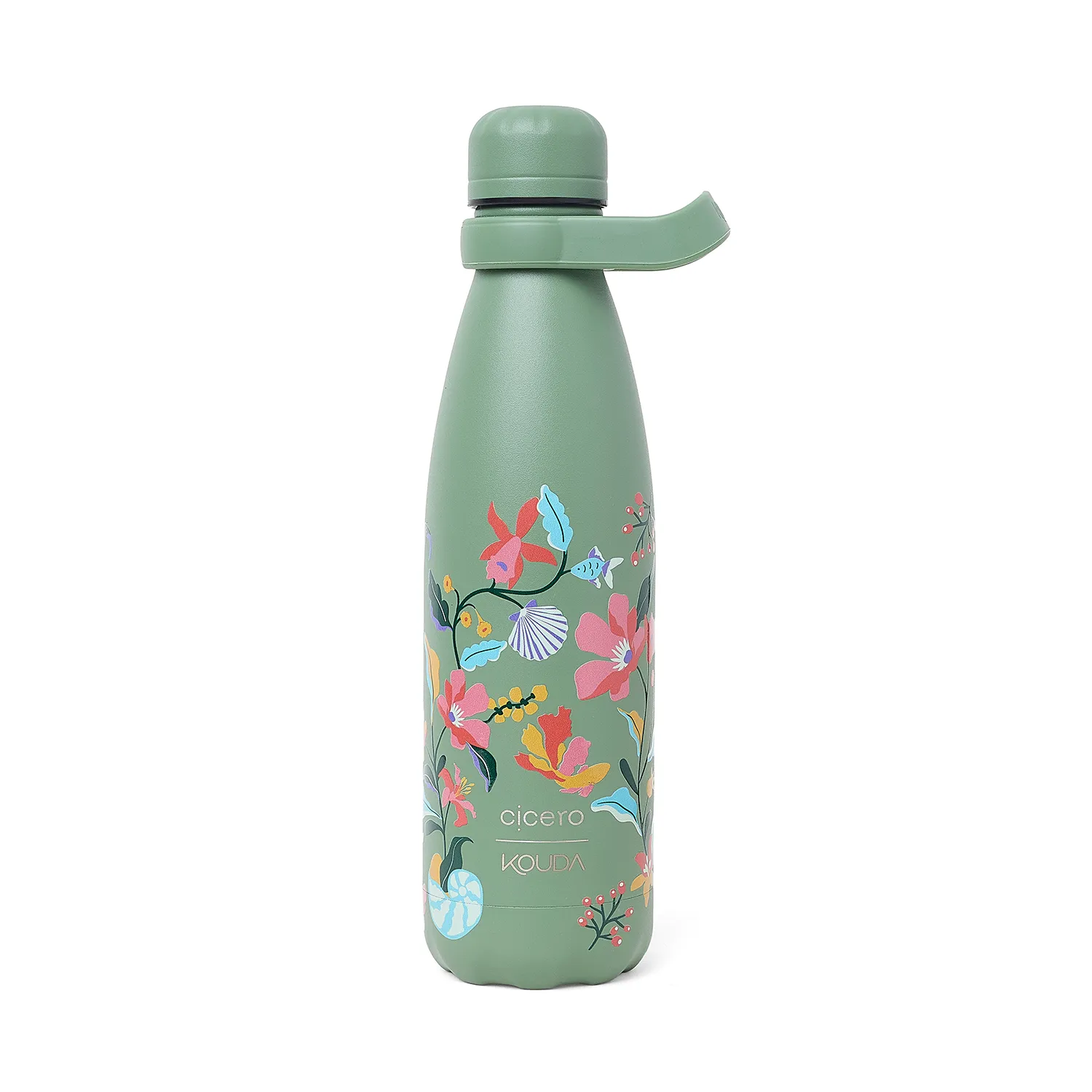 Garrafa Cicero + Kouda Grey 500ml 10384 Verde Sálvia Noronha Flora Marinha