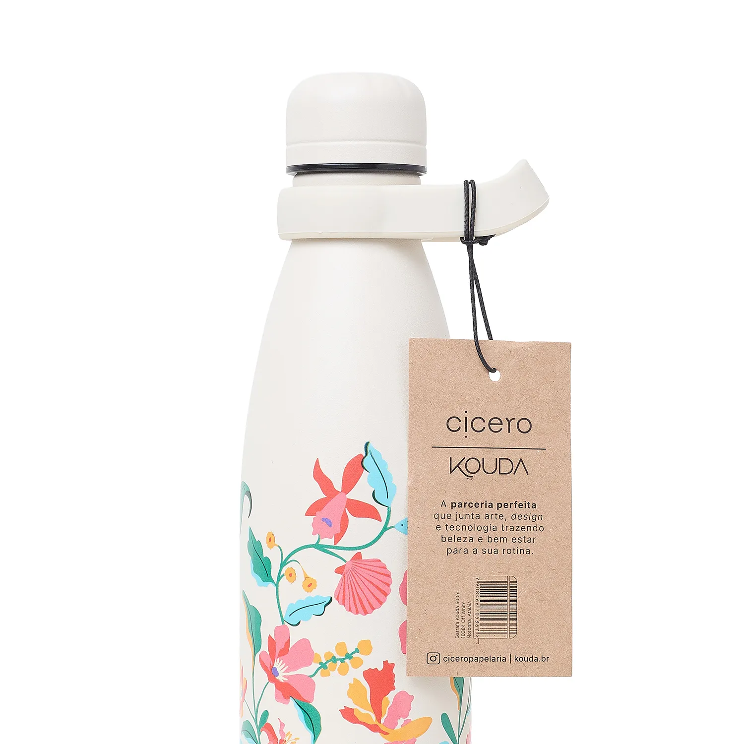 Garrafa Cicero + Kouda Grey 500ml Off White Noronha Atalaia