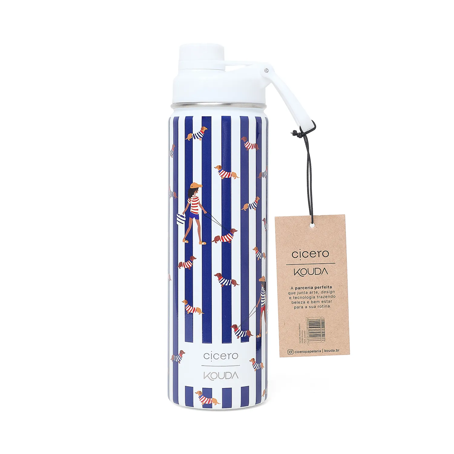 Garrafa Cicero + Kouda Ladakh 660ml Petit Branca Passeio