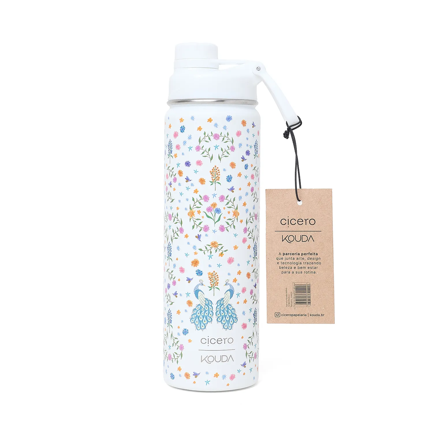Garrafa Cicero + Kouda Ladakh 660ml Relicário Realeza Off White