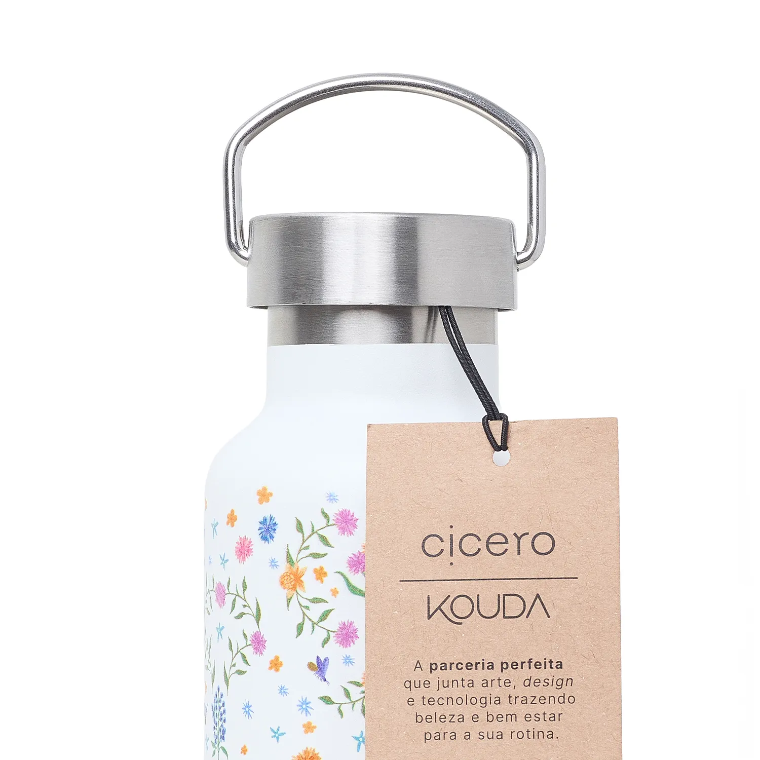 Garrafa Cicero + Kouda Martial 500ml 10357 Branca Relicário Off White