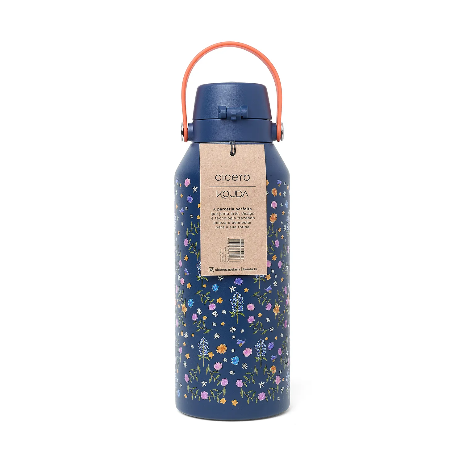 Garrafa Cicero + Kouda Vega 1 Litro 10399 Azul Relicário Realeza Marinho