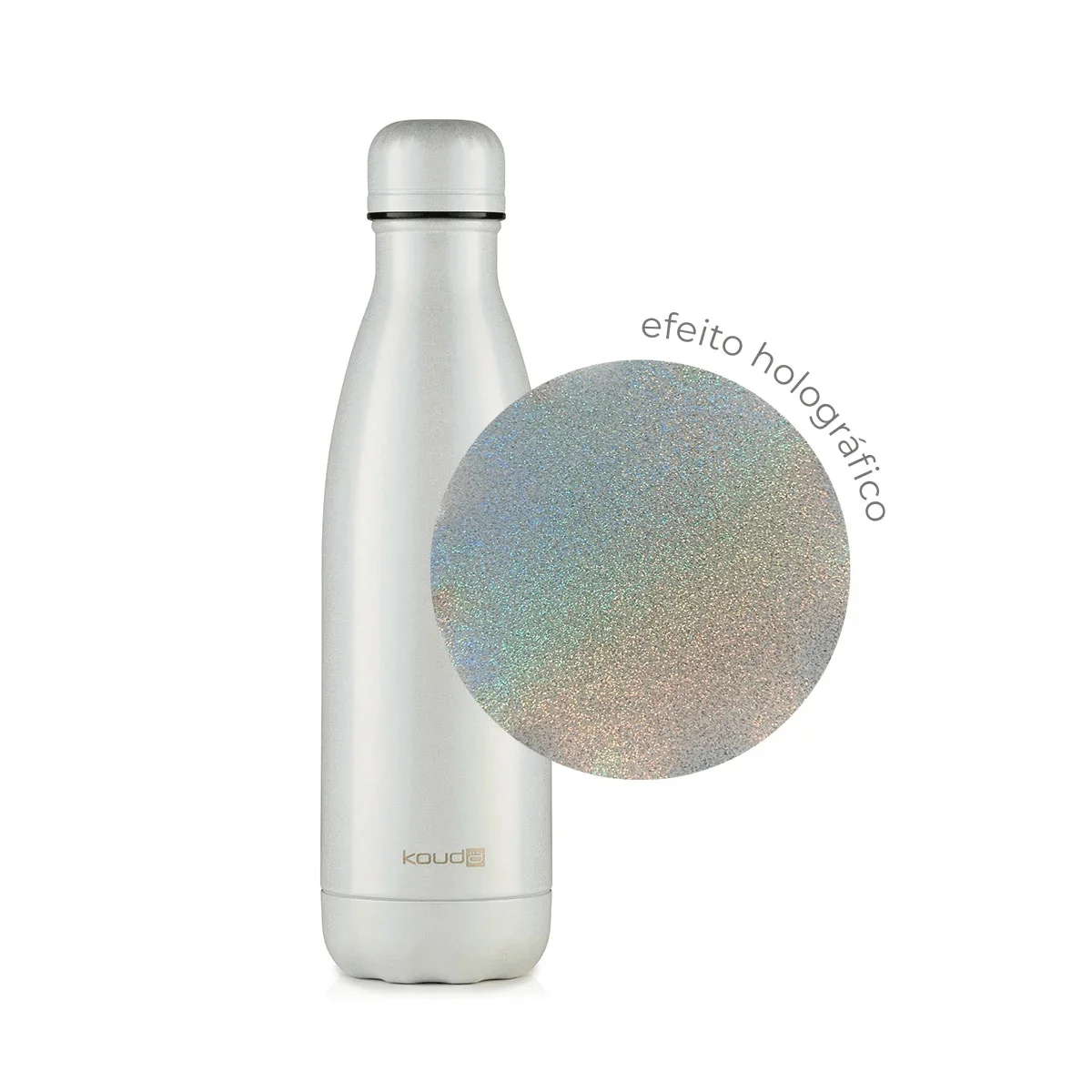 Garrafa Kouda 500ml Branca Glow (10384)