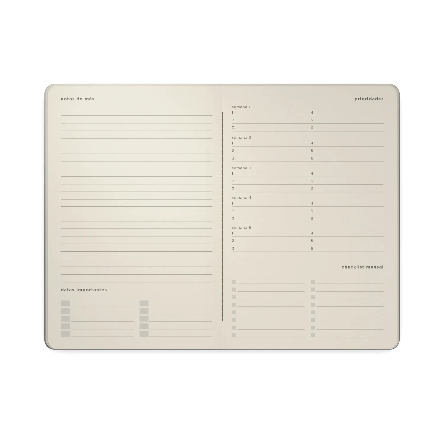 Kit 2 +1 - dois planners e um pontado Prazer em Planejar Kit 3 unidades 14x21 Cicero & Pólen Fábulas