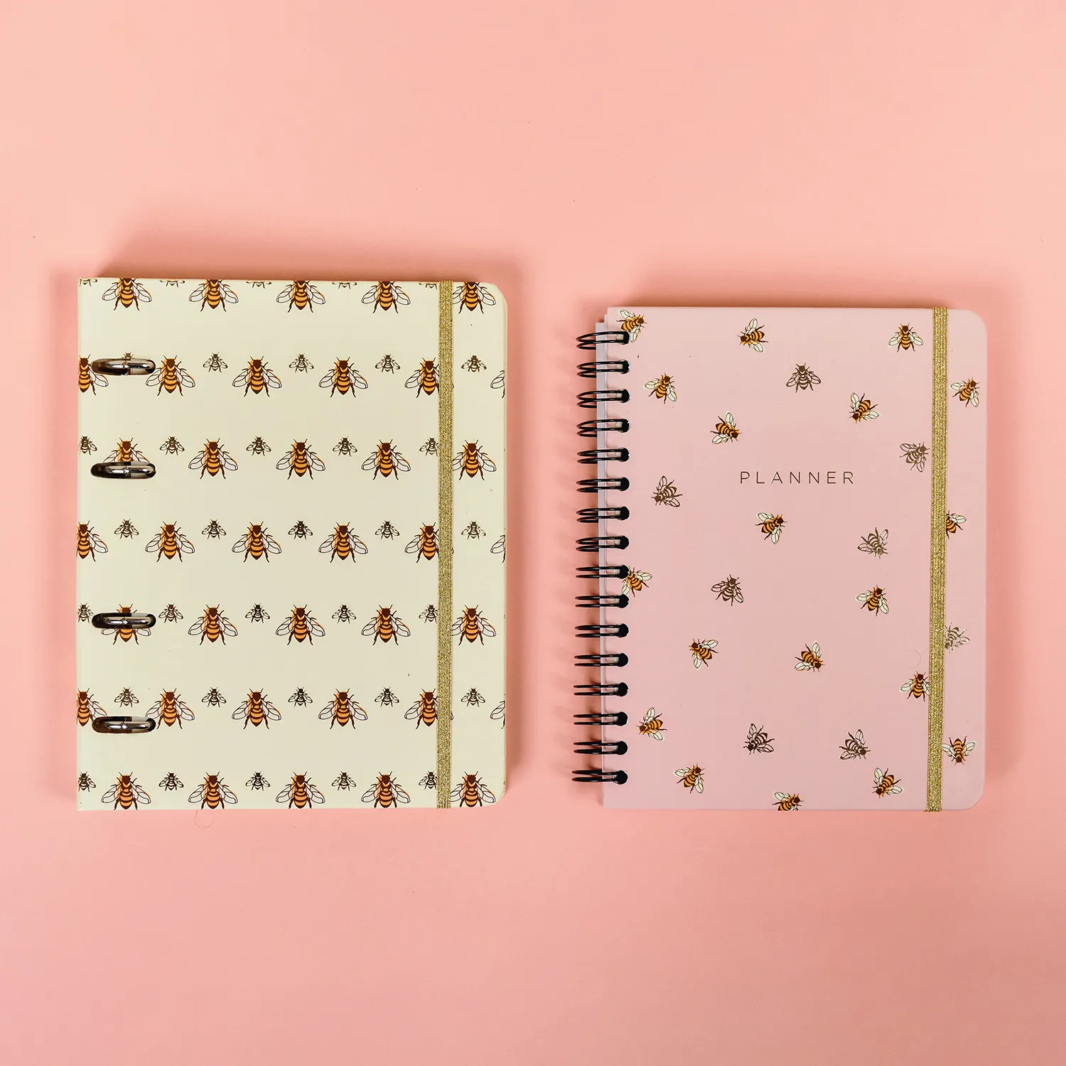 Kit Planner Permanente Wire-o Melissa Semanal Notas A5 Colmeia + Caderno Criativo Argolado Office Duo Melissa Pautado & Pontado A5 Favo De Abelhas