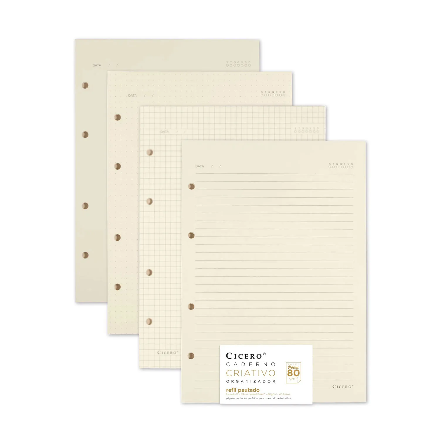 Kit de 4 Refis Pólen 80g 17x24 - Miolos Variados