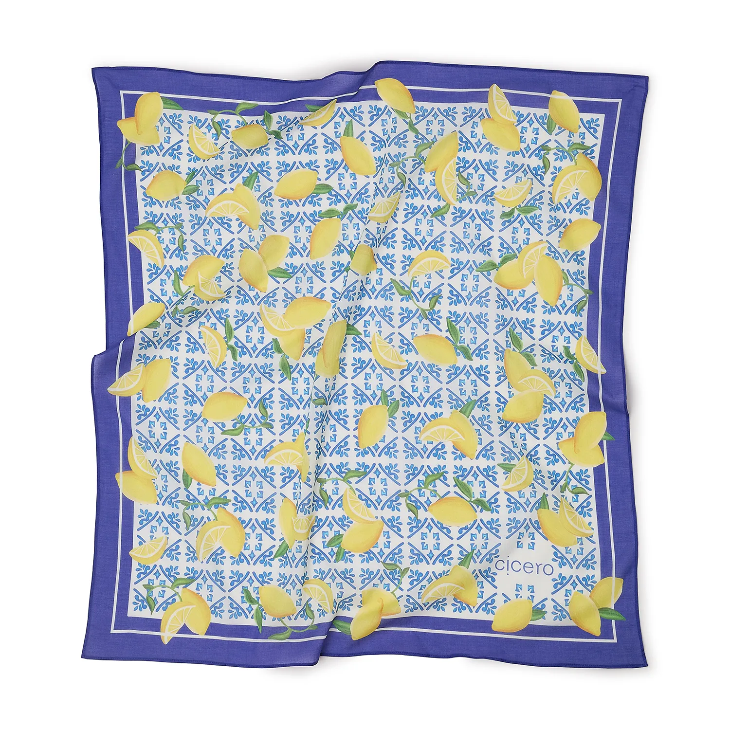 Lenço Estampado Frutare Limão Siciliano 70X70