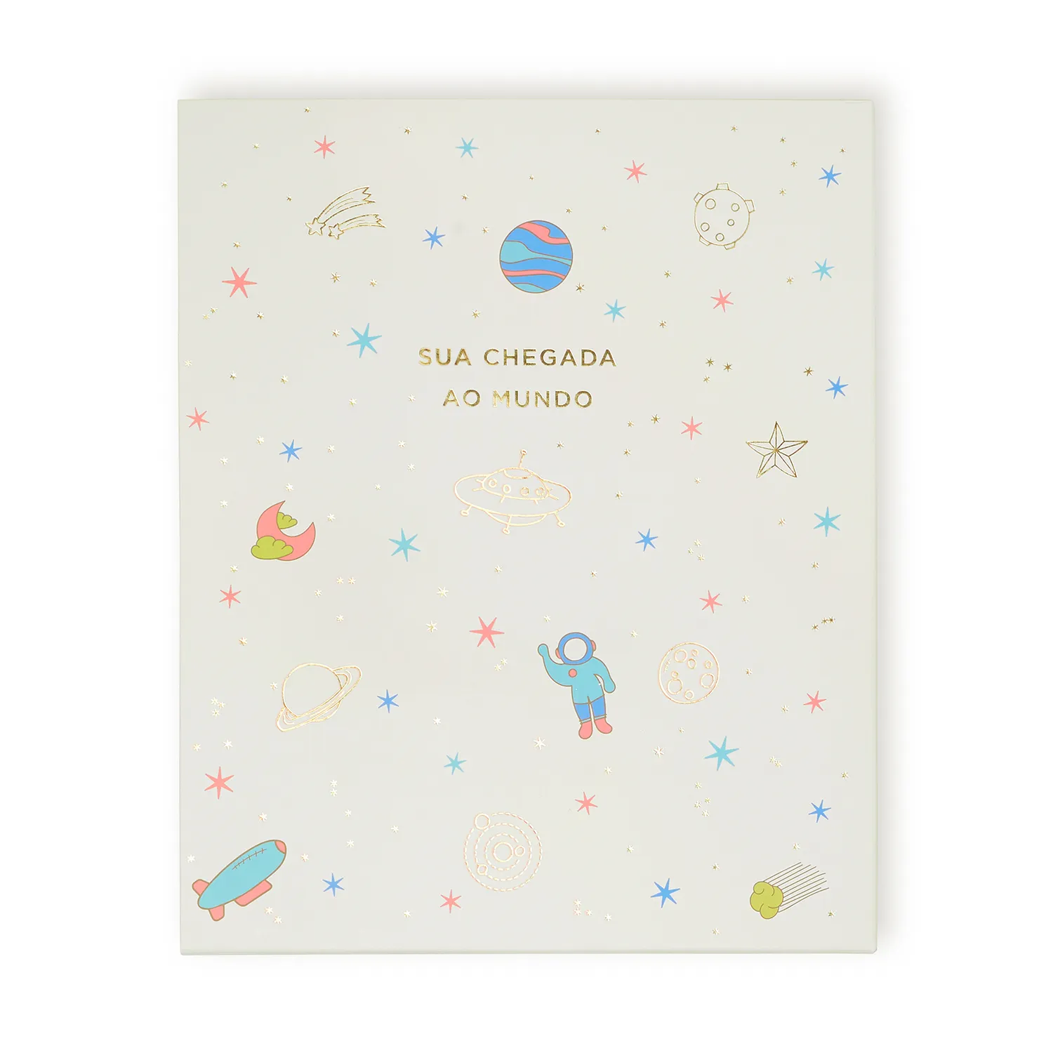 Livro Álbum Argolado do Bebê 18X24 Off White