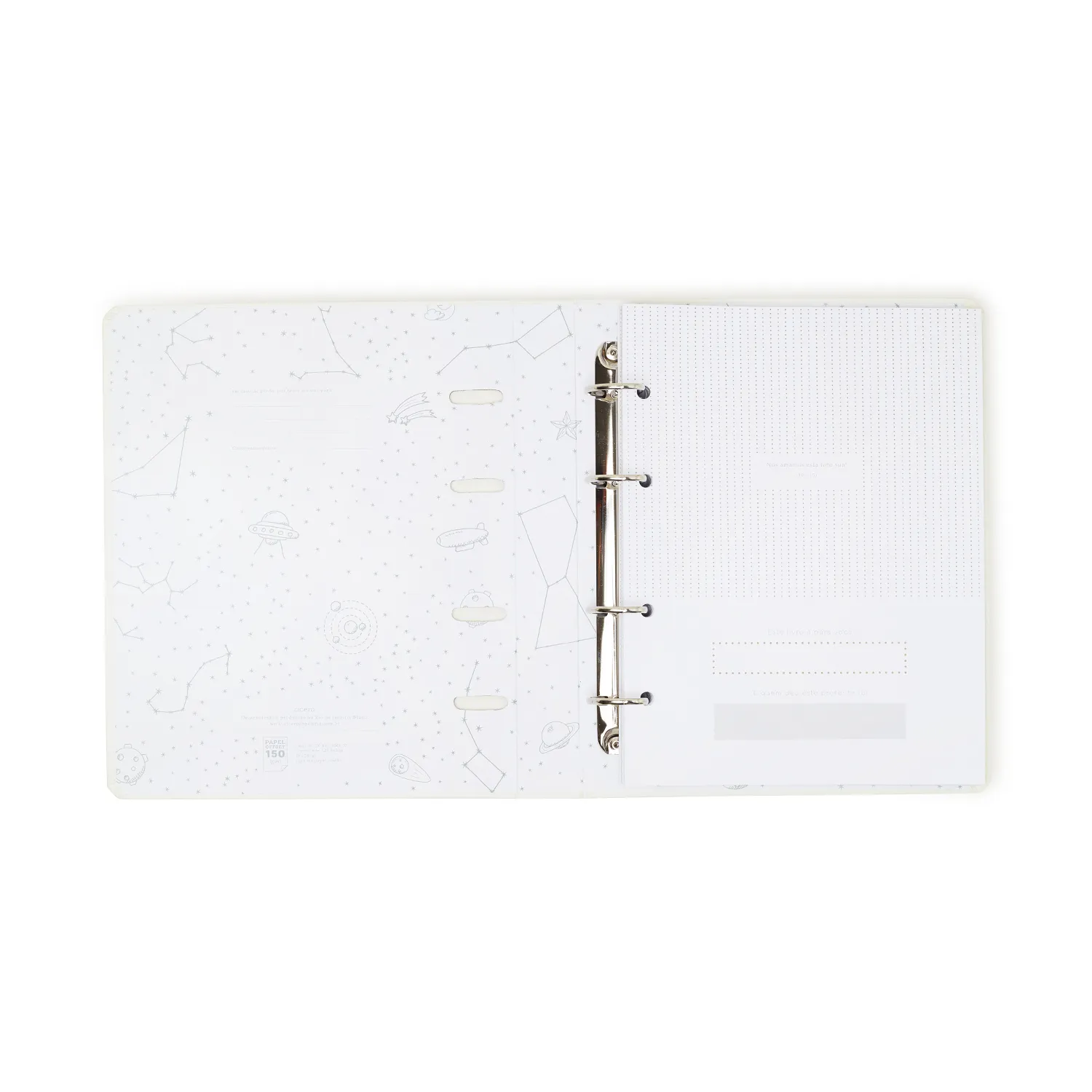 Livro Álbum Argolado do Bebê 18X24 Off White