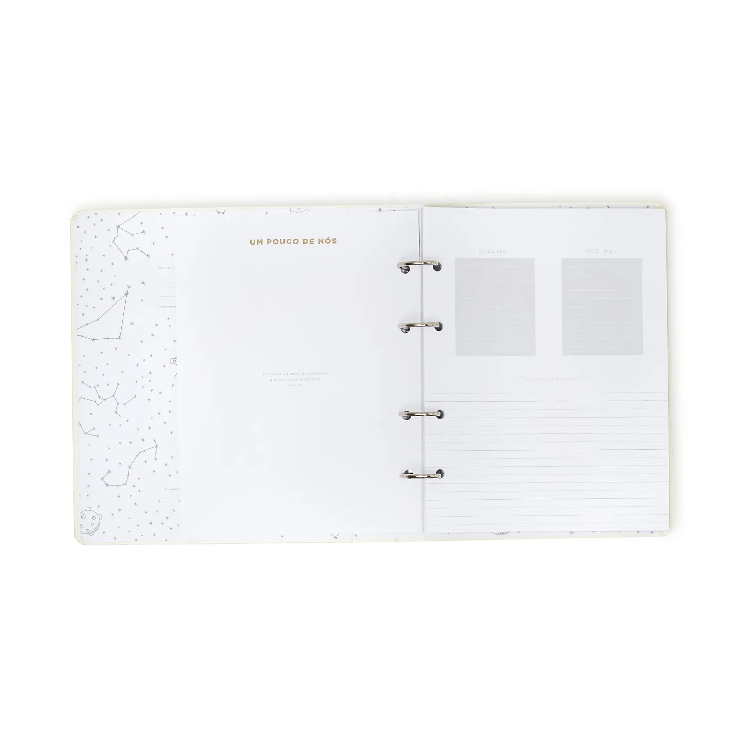 Livro Álbum Argolado do Bebê 18X24 Off White