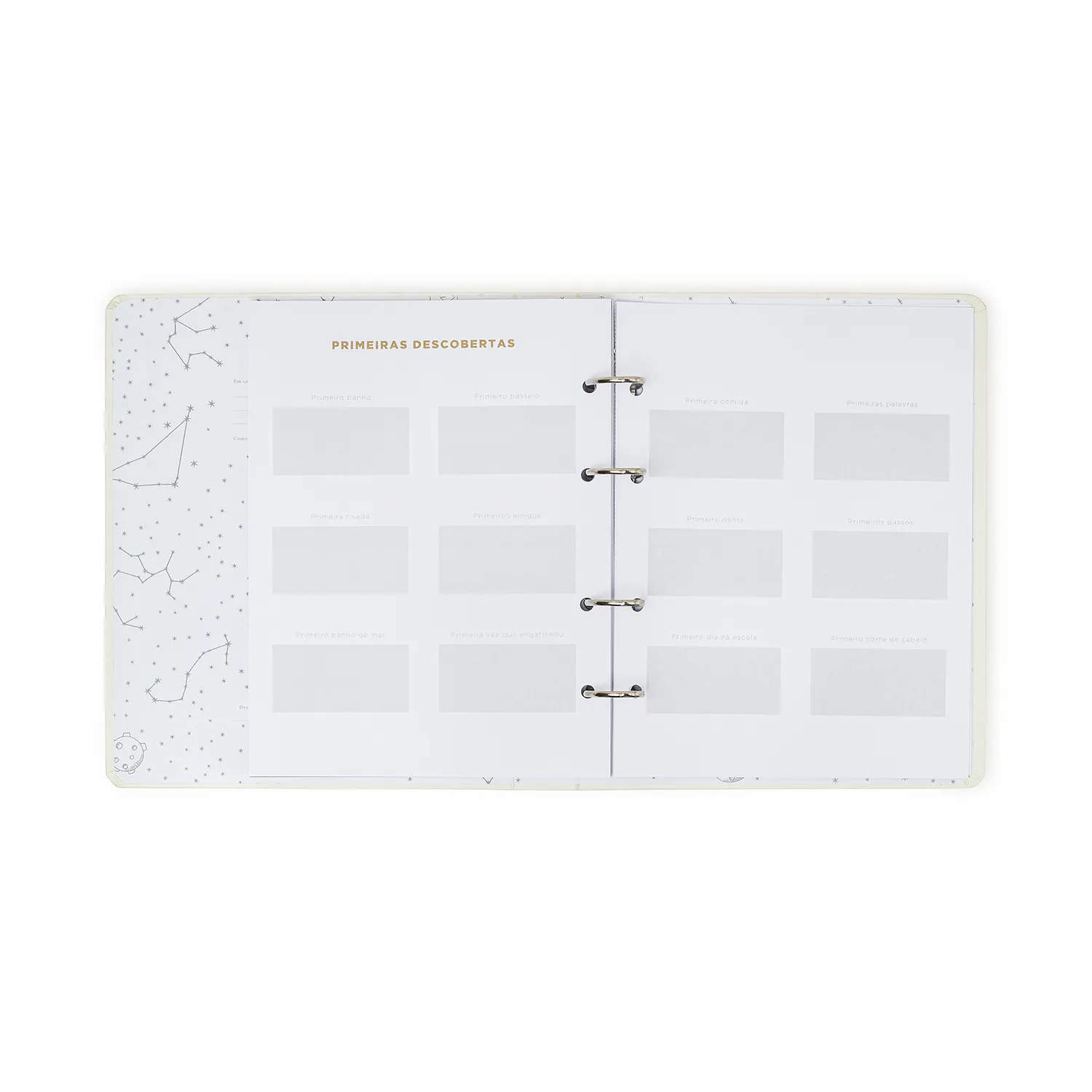 Livro Álbum Argolado do Bebê 18X24 Off White