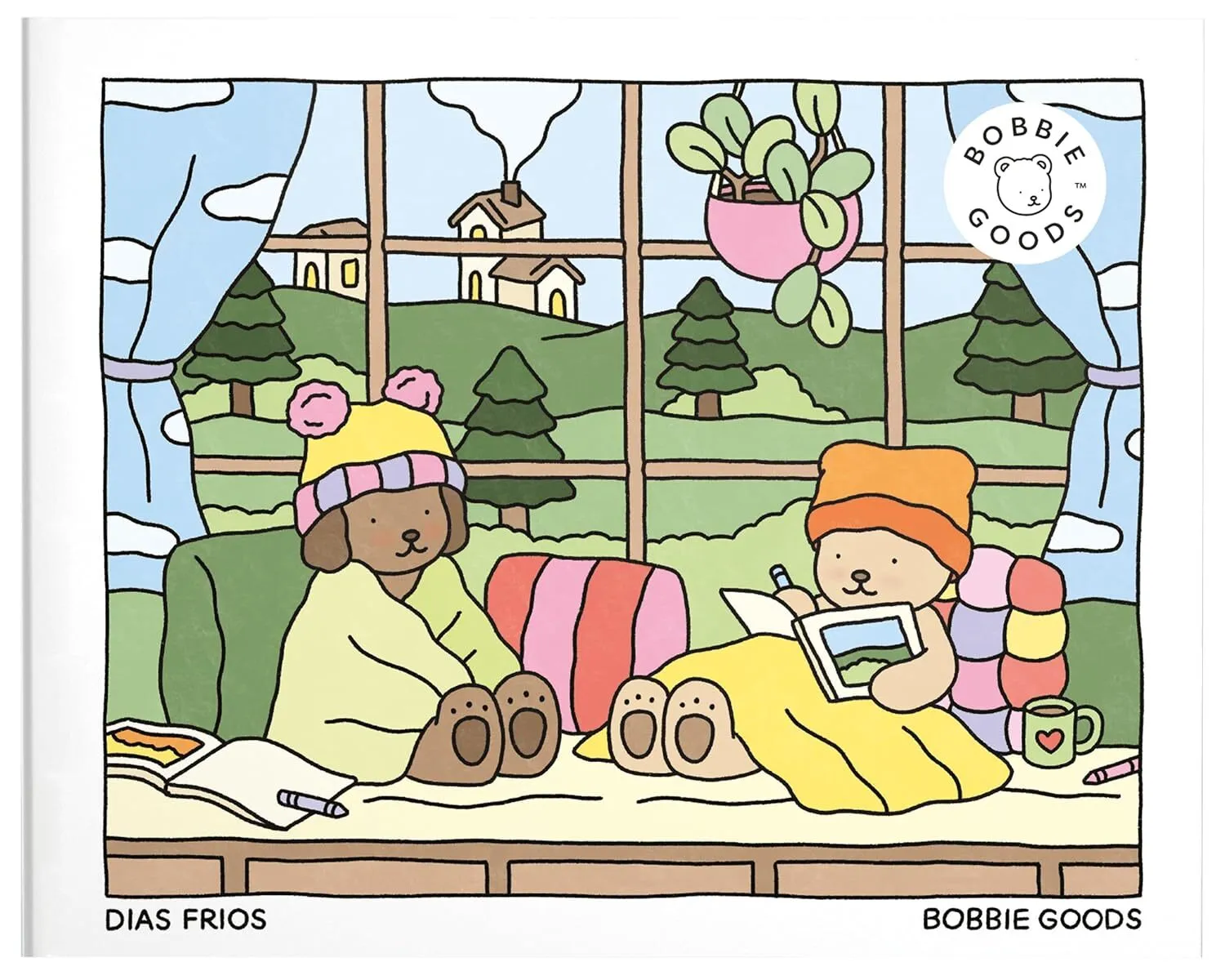 Livro De Colorir Dias Frios Bobbie Goods