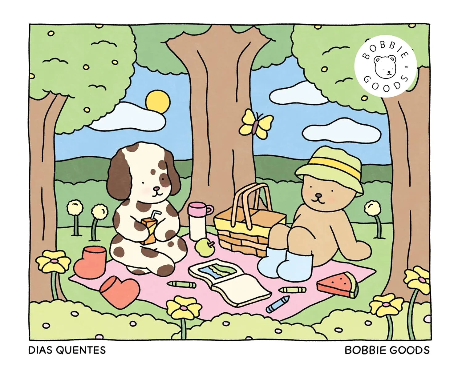 Livro De Colorir Dias Quentes Bobbie Goods