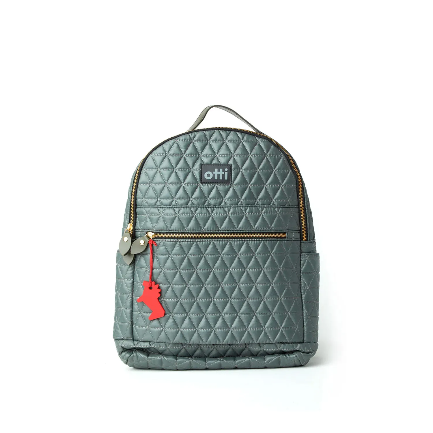 Mochila Pequena Matelassê Chumbo Otti