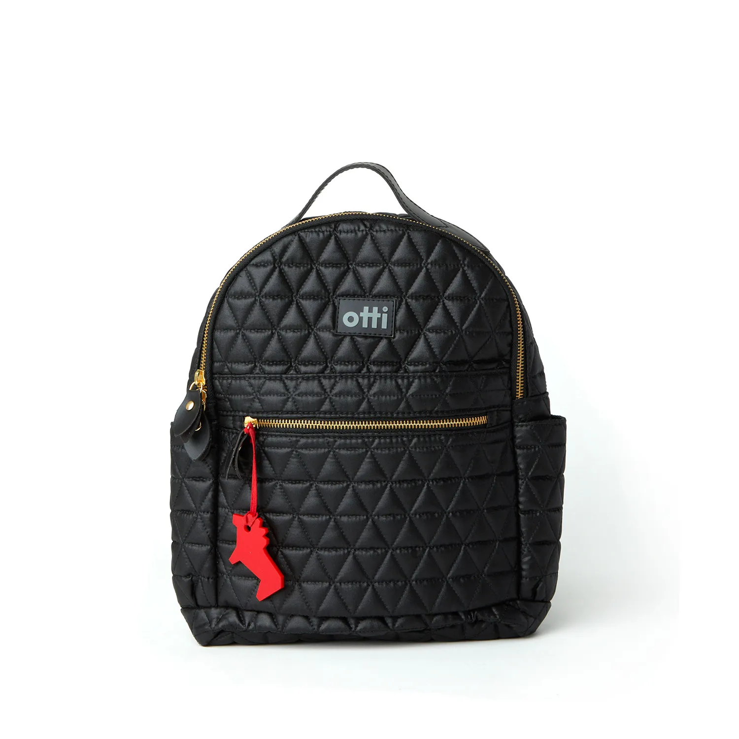 Mochila Pequena Matelassê Preta Otti