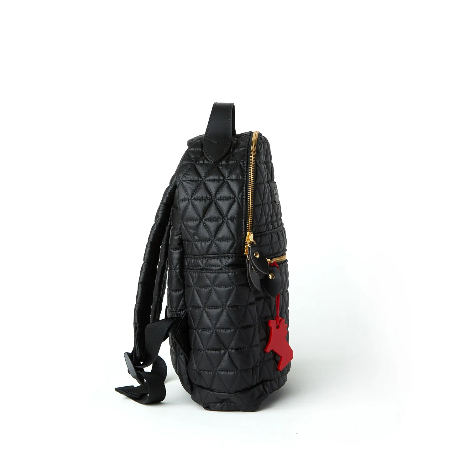 Mochila Pequena Matelassê Preta Otti