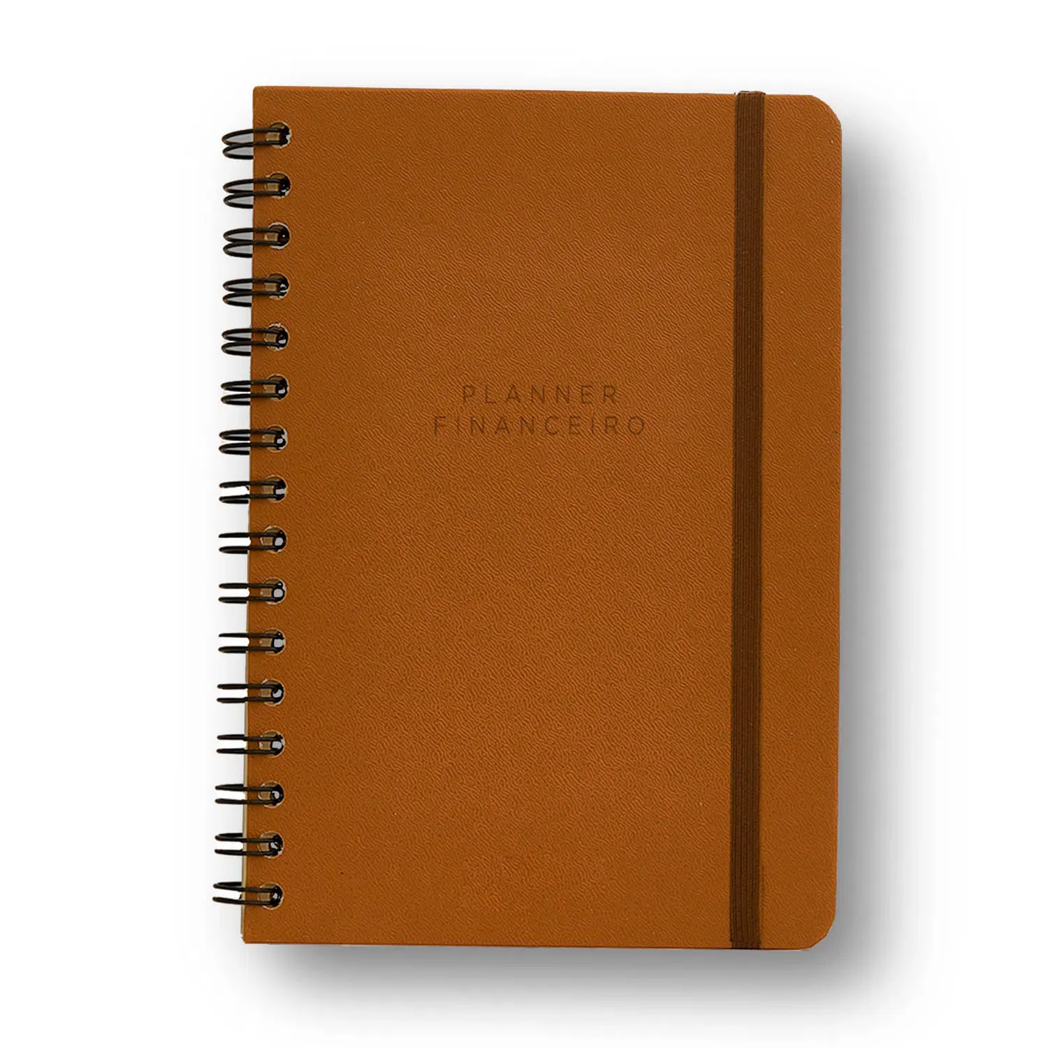 Planner Permamente Wire-o Clássica Financeiro A5 Caramelo