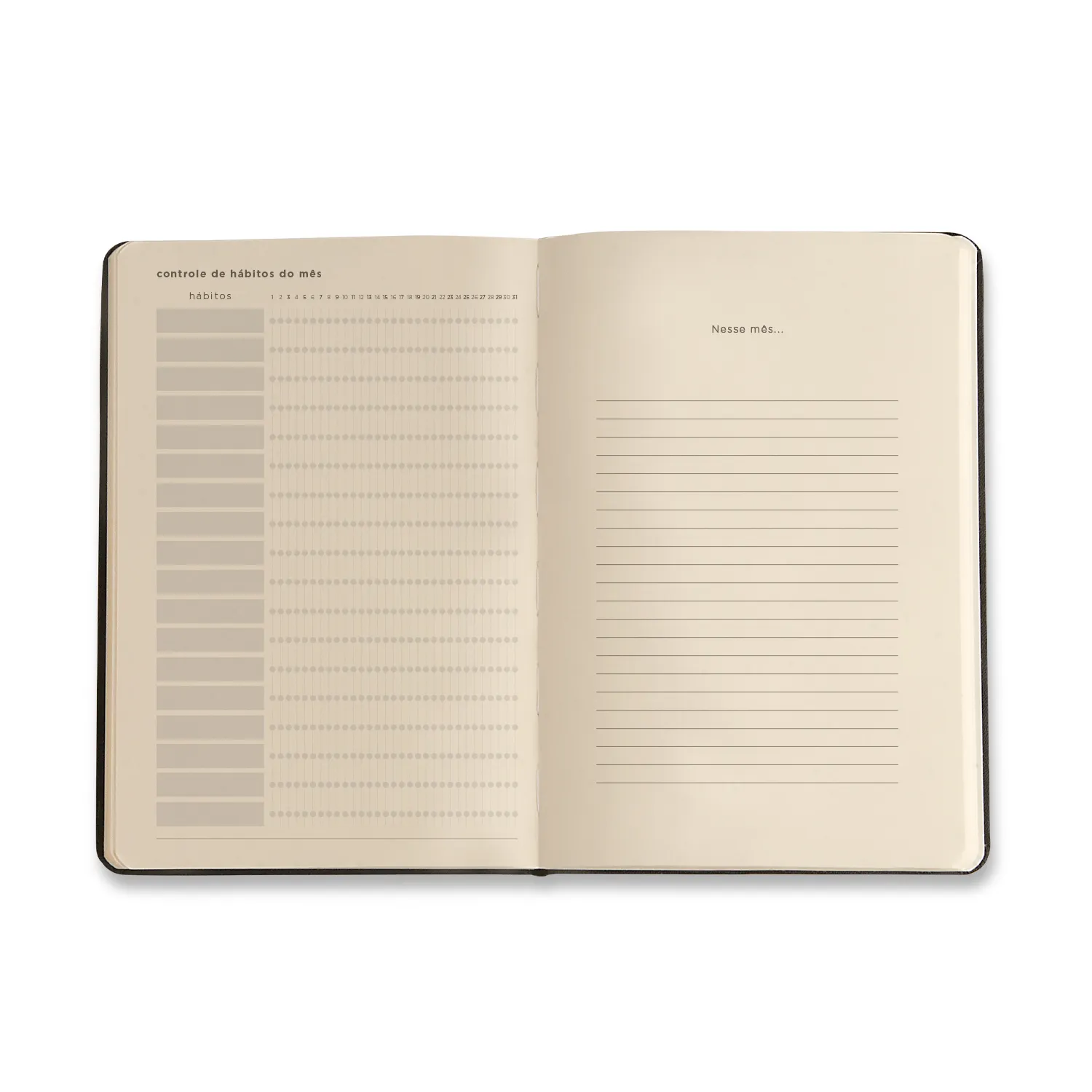 Planner Permanente Caderneta Relicário 14x21 Realeza Off White