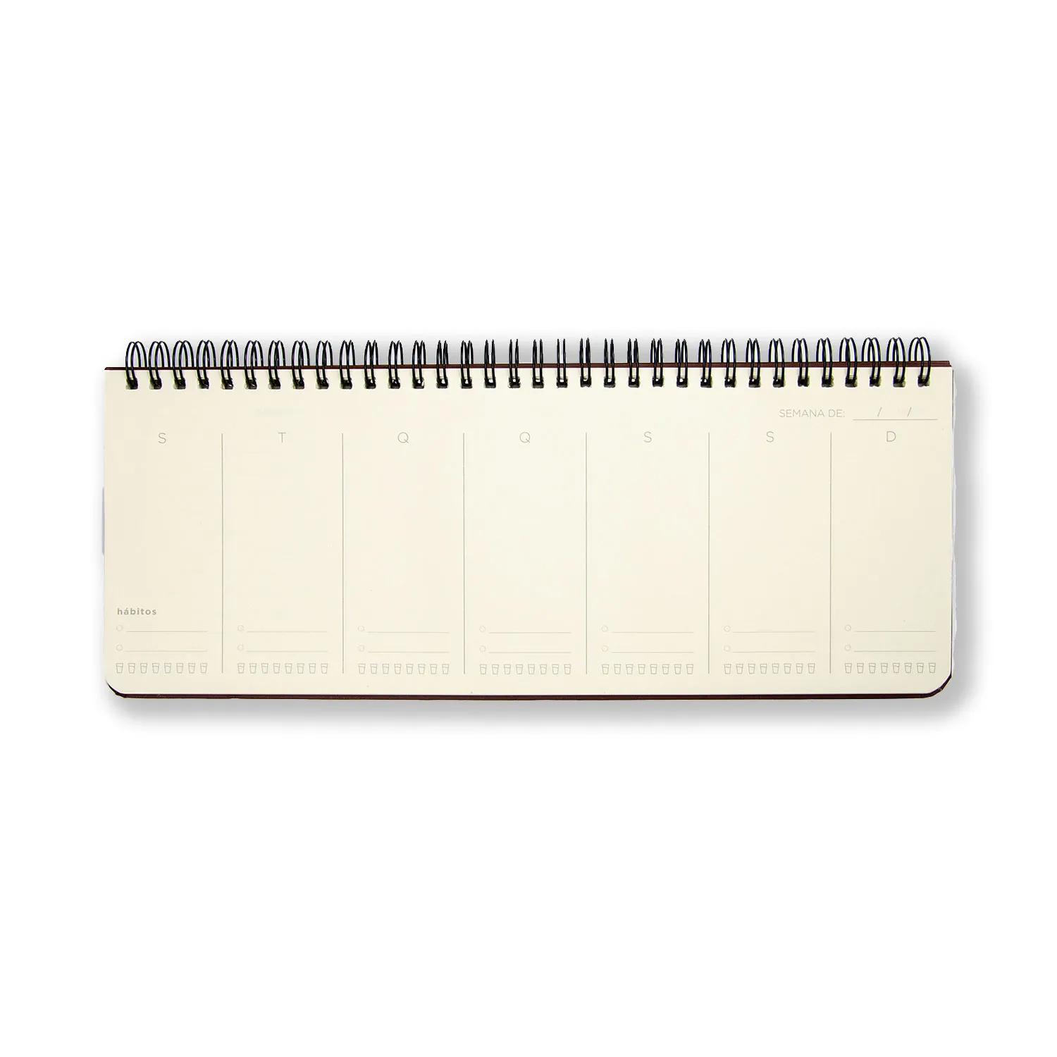 Planner Permanente Office Clássica Semanal 30x11,5 Café