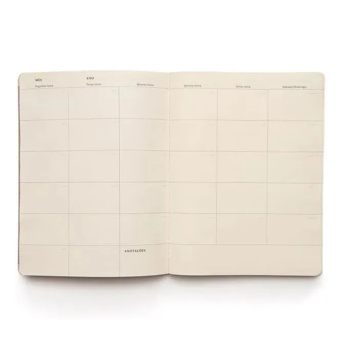 Planner Permanente Revista Planejamento Clássica Mensal19x25 Caramelo/Café