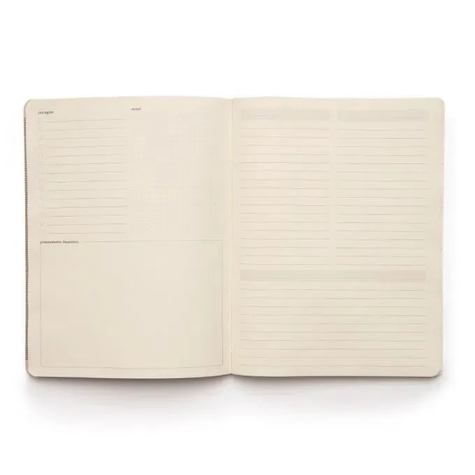 Planner Permanente Revista Planejamento Clássica Mensal19x25 Caramelo/Café