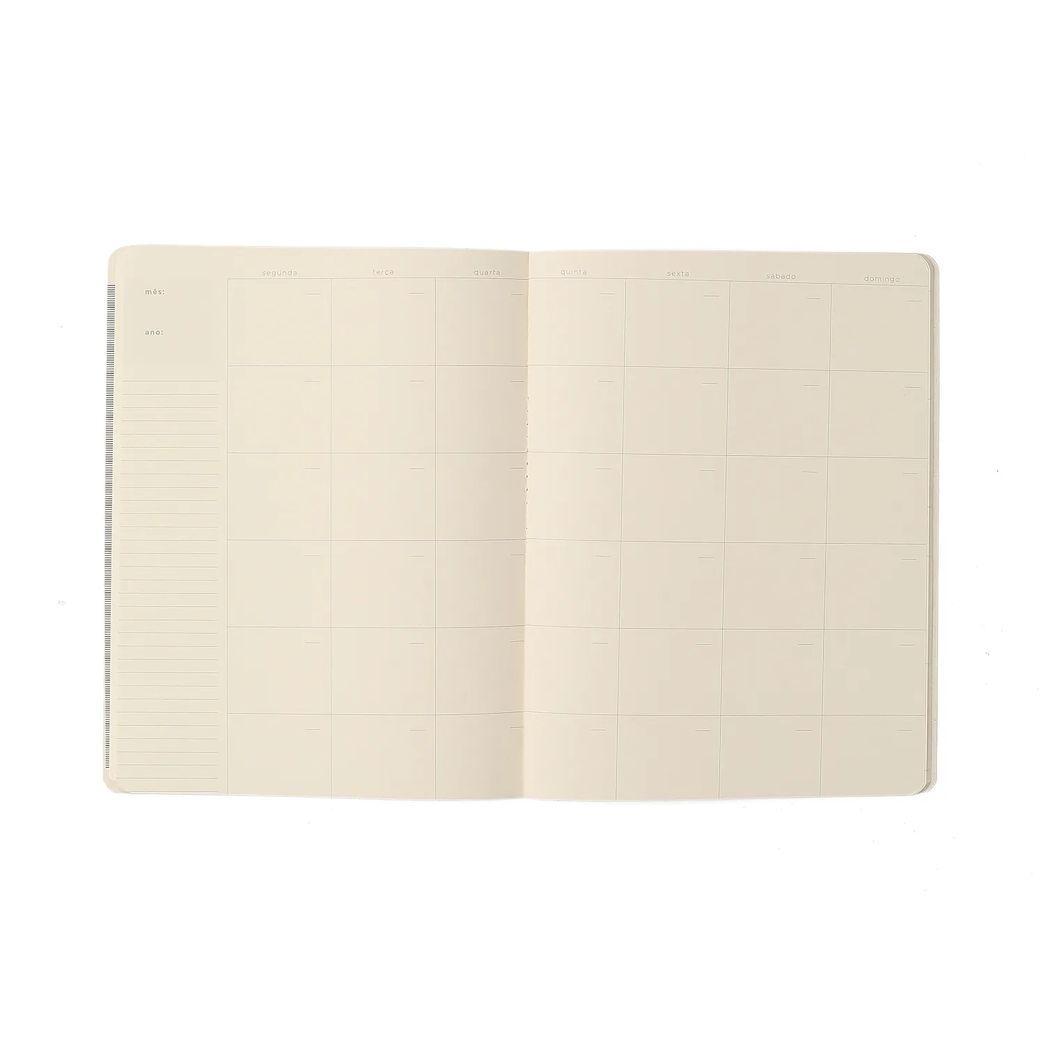 Planner Permanente Revista Planejamento Doce Florada Mensal 19x25 Preto