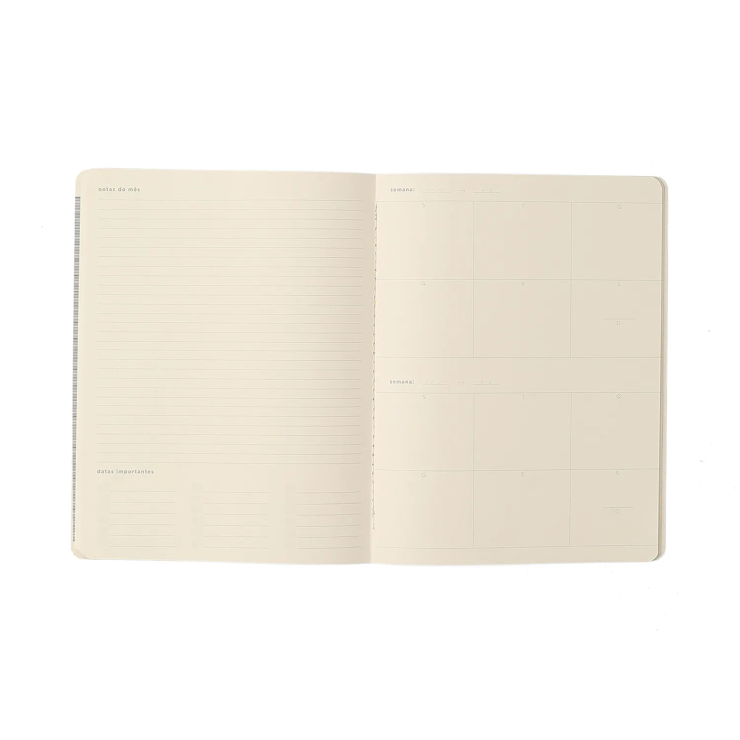 Planner Permanente Revista Planejamento Doce Florada Mensal 19x25 Preto