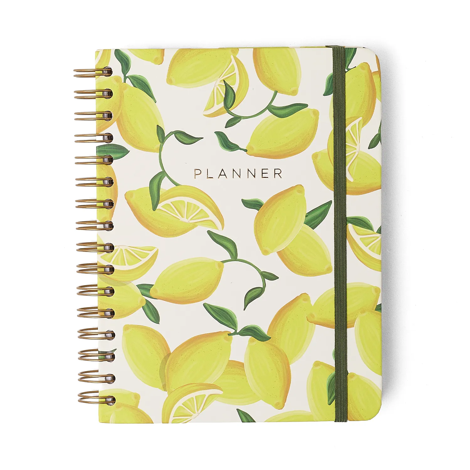 Planner Permanente Wire-O Frutare Semanal Notas A5 Limão Siciliano