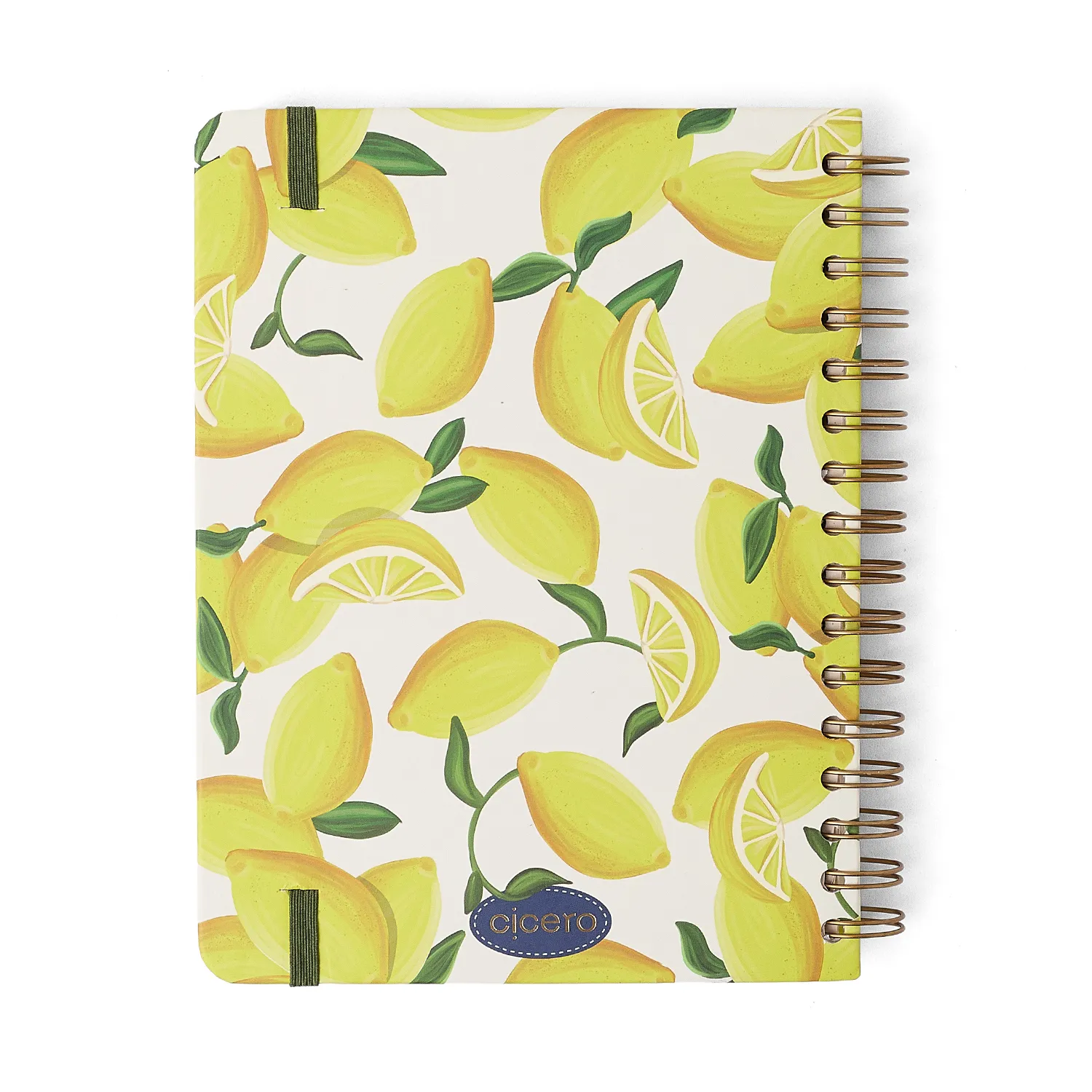 Planner Permanente Wire-O Frutare Semanal Notas A5 Limão Siciliano