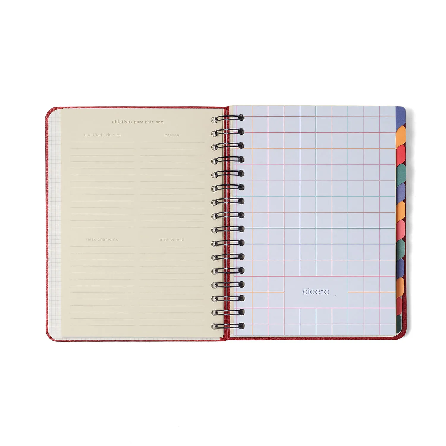 Planner Permanente Wire-O Lagoa Semanal Notas A5 Pedalinho