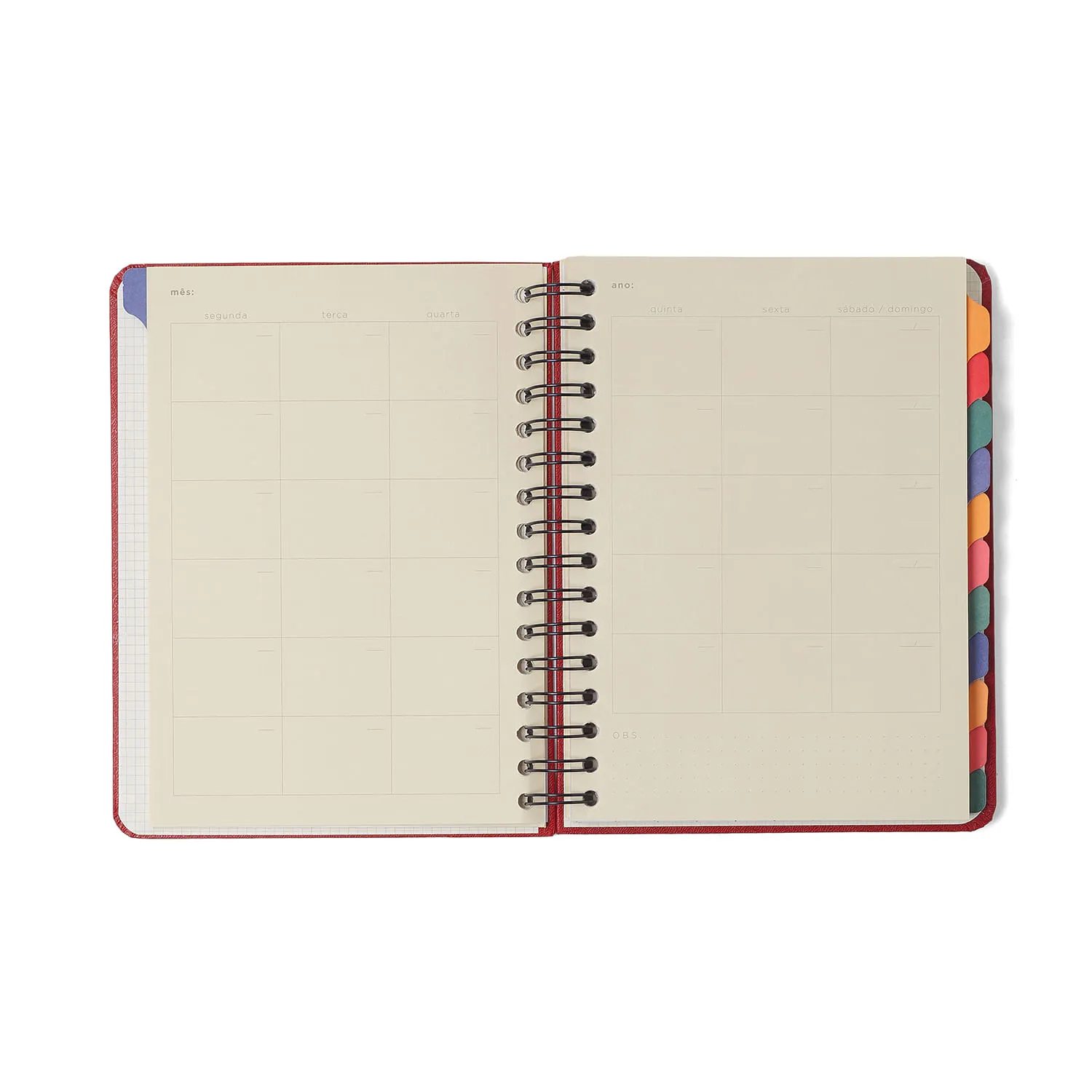Planner Permanente Wire-O Lagoa Semanal Notas A5 Pedalinho