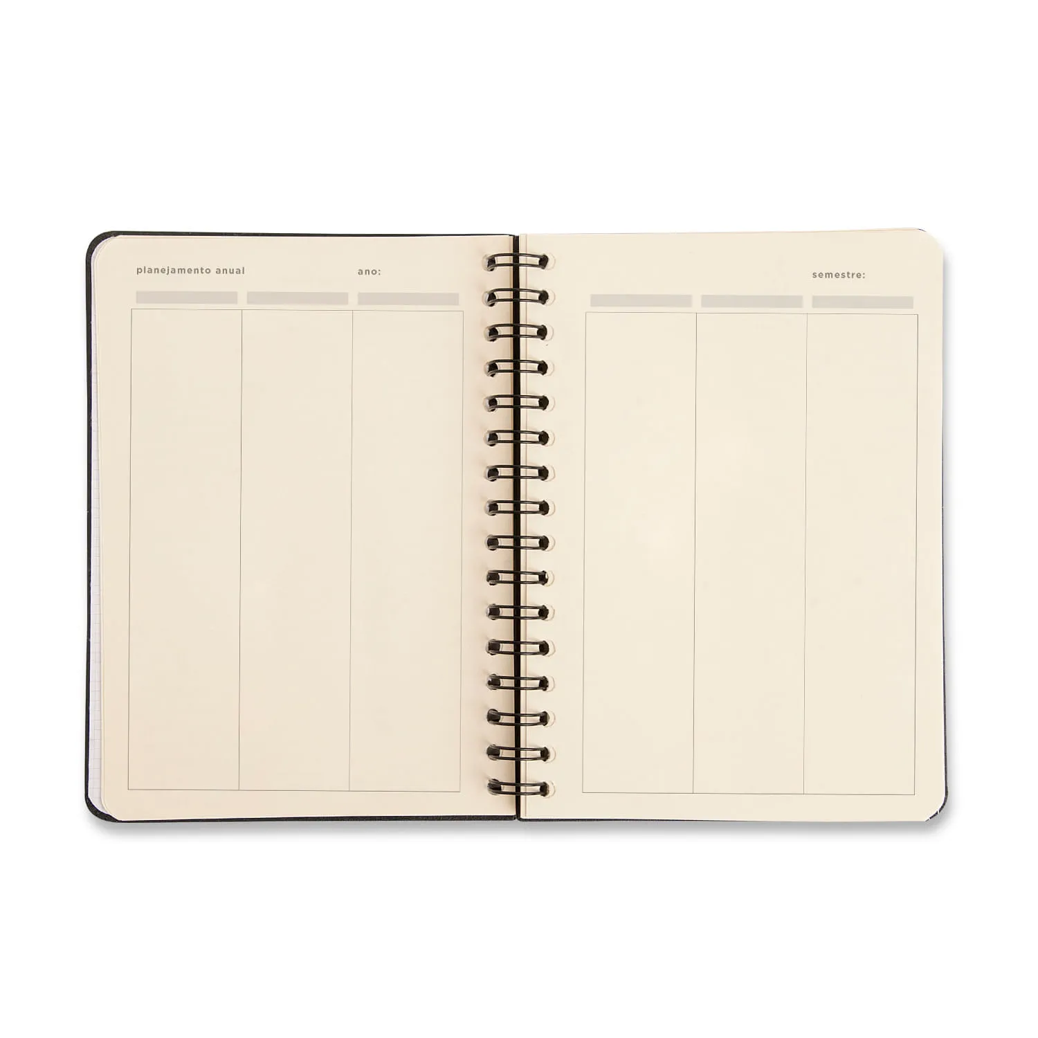 Planner Permanente Wire-O Litoral Financeiro A5 Revoada Off White