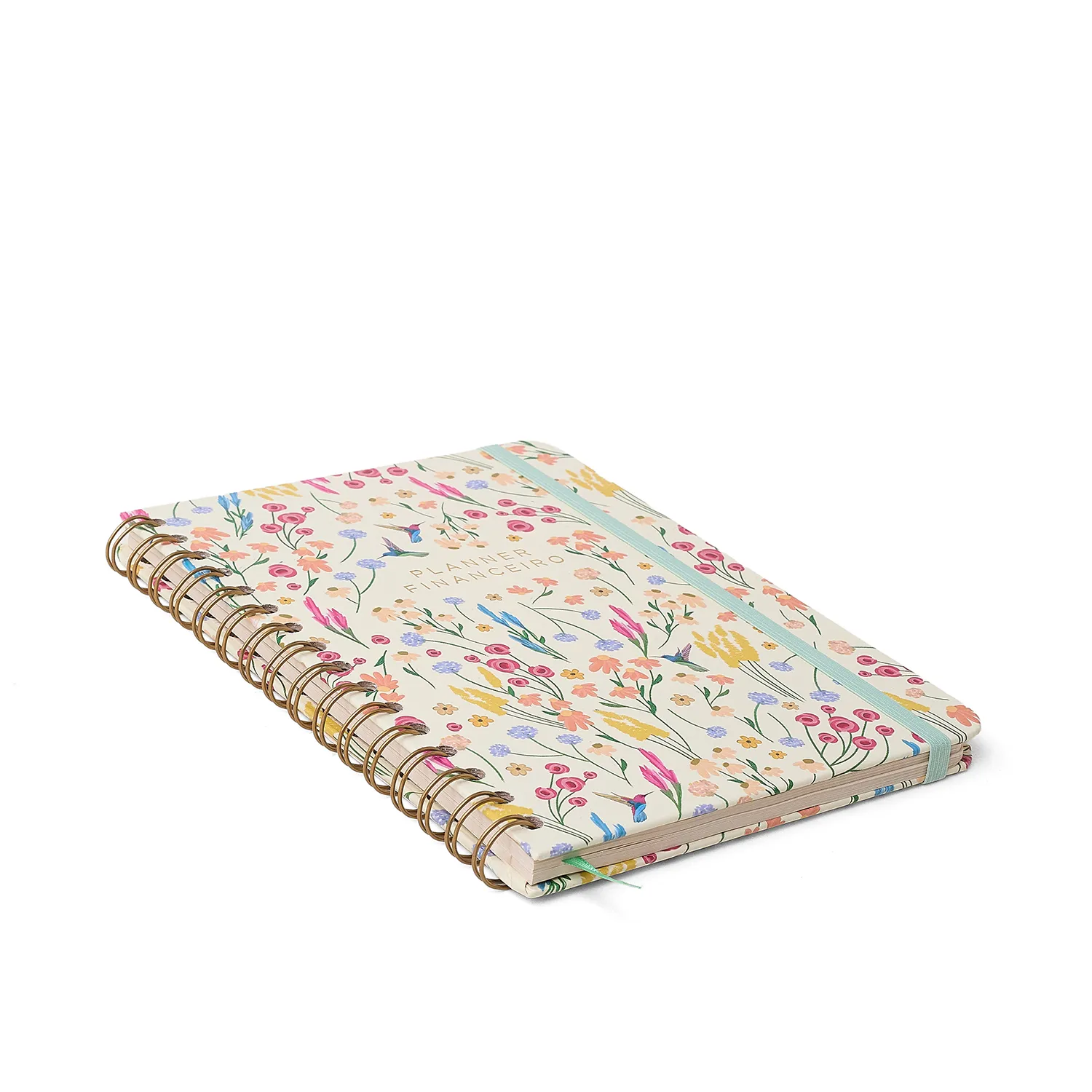 Planner Permanente Wire-O Quintal Literário Financeiro A5 Dia