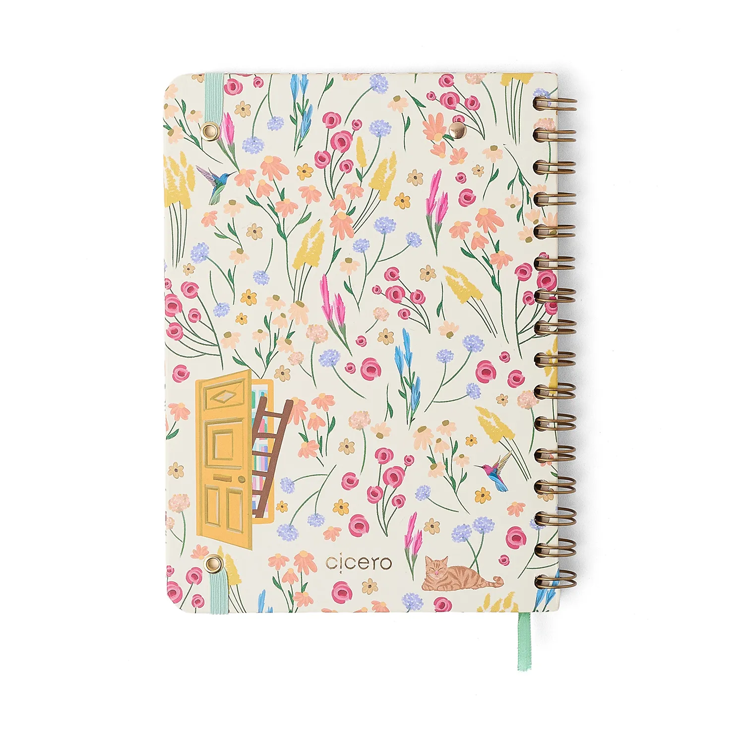 Planner Permanente Wire-O Quintal Literário Financeiro A5 Dia