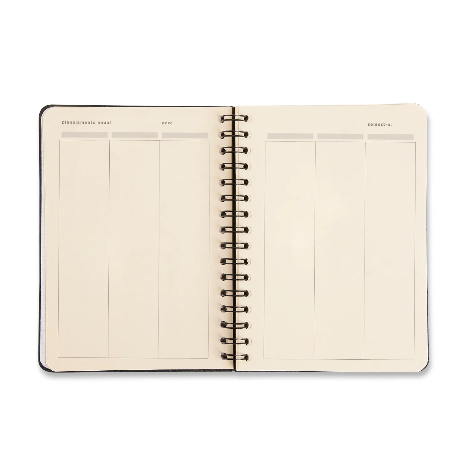 Planner Permanente Wire-O Quintal Literário Financeiro A5 Dia