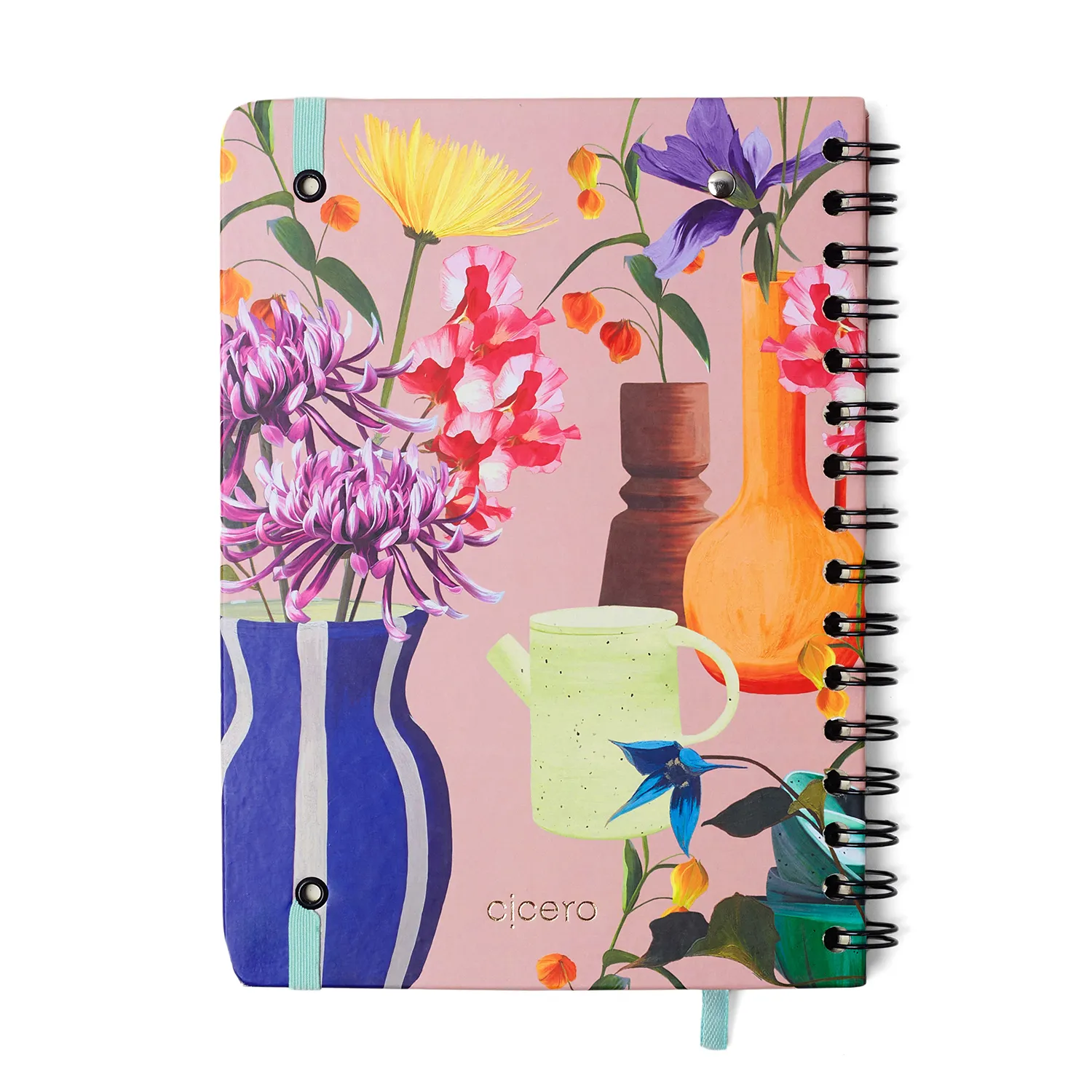 Planner Permanente Wire-o Ateliê Financeiro A5 Rosa